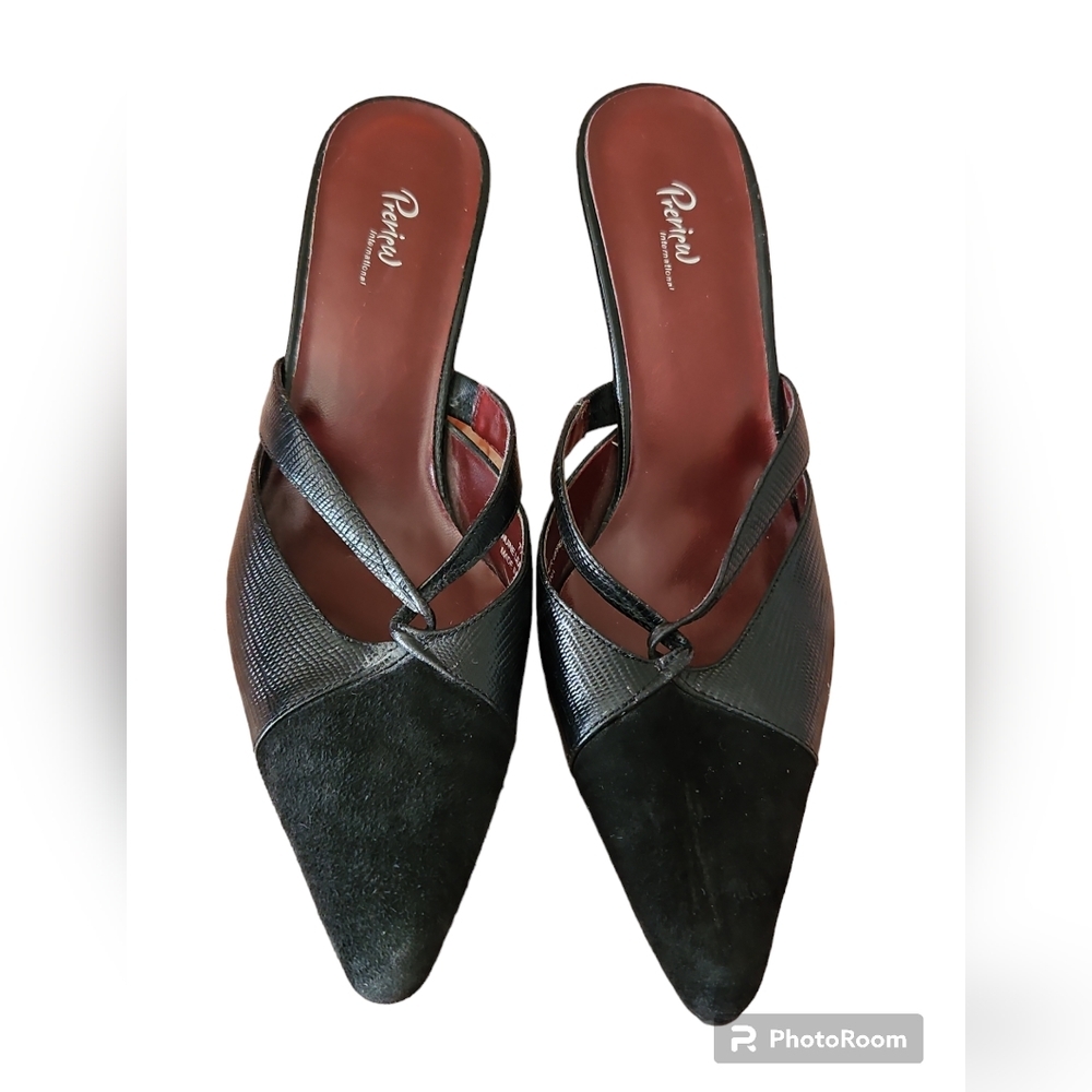 Preiew International Mules  Black 7 1/2